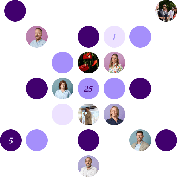 Team slide circles